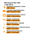 ИБП для котла Энергия Про 1000 + Аккумулятор 100 Ач 12 В (700Вт - 78мин) - ИБП и АКБ - ИБП для котлов - Магазин электрооборудования для дома ТурбоВольт